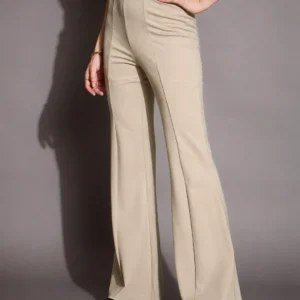 Cream Bootcut Pants