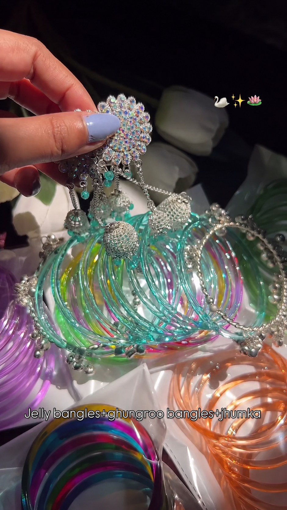 Jelly Bangles & Jhumka Set